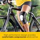 FUTURO Performance Compression Knee Support, Ideal for Everyday Activities, One Size - Black