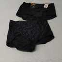 Bali Womens Shapewear Double Support Light Control Brief with Lace Fajas 2-Pack DFX372 (3X-Large, Black)