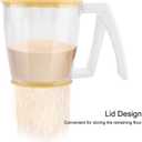 Flour Sifter,Hand-held Mechanical Strainer,One Hand Cup Flour Sifter,Powder Mesh Sieve for Kitchen Baking with Lid and Bottom Cover,Fine Powder Mechanical Sieve for Baking