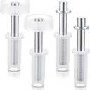 Shimeyao 4 PCS Bifold Door Top Guide Wheel Repair Bifold Plastic Closet Door Hardware Repair Tool Kit