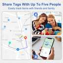 Air Tracker Tag 2 Pack [Apple MFi Certified] with Find My(iOS Only), Key Finder with No App Needed, Waterproof, 365-Day Standby, Wallet Key Bag Luggage Tracker