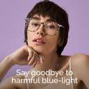 Gaoye Blue Light Blocking Glasses, Retro Round Eyewear Frame Anti Eyestrain Computer Glasses for Women Men (*Leopard)