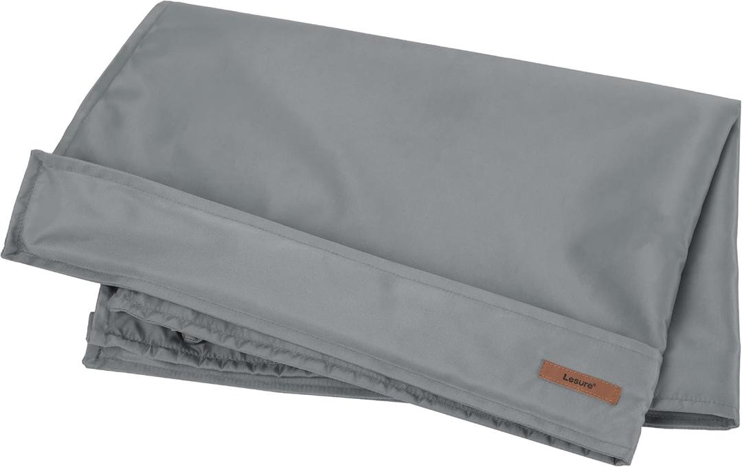 LE SURE Waterproof Dog Bed Cover Replacement Washable - Large Size for Pet Mat 36x27x3 Inches, Grey