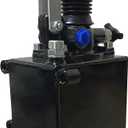 Hydraulics Single Acting Hydraulic Hand Pump with 2 QTs Tank 4350 PSI,45 cc Single Acting Hydraulic Pump – Portable Hydraulic Power for System Testing, Emergencies