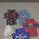 Easykart labels 24 Christmas Holder with Name Stickers, Present Boxes Holder Box Gift Wrapping Envelopes Gift Wrap Boxes with Ribbon a Tags for Holiday (4 Designs x 1 Each)