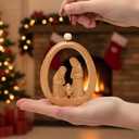 Christmas 3D Nativity Ornament 2025 - Christian Xmas Ornaments - Religious Christmas Ornaments - Christian Christmas Decor - Christmas Decoration