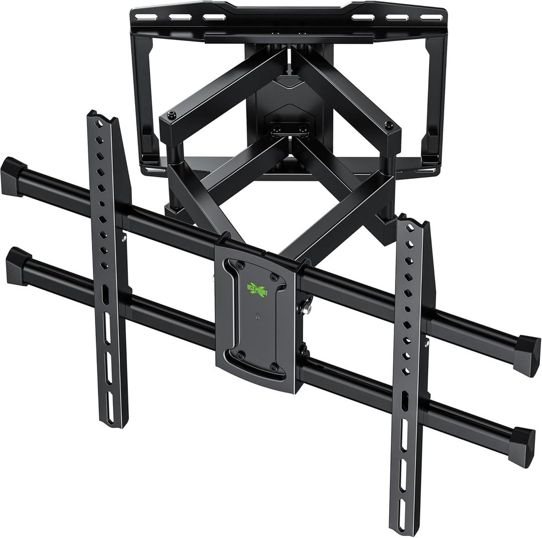 USX Mount Full Motion TV Wall Mount for 37-82 Inch TVs, Swivel and Tilt Wall Mount TV Barcket with Extension, Max VESA 600x400mm & 16" Wood StudsFit Most 55 65 70 75 80 inch TVs