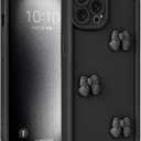 Black Bow Case for iPhone 11 Pro, Stylish Aesthetic Trendy Protective Cover Cute Kawaii Phone Case Womens Girls