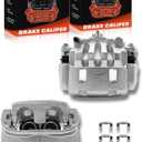 TOVASTY 2PC Set Brake Caliper Left & Right Front Side Set Compatible With Subaru 2003-2018 Forester, 2003-2014 Outback, 2013-2015 XV Crosstrek, Crosstrek, Legacy, Saab 9-2X