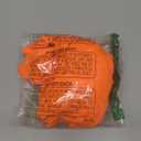 eoeoo Women's Stretch High Waist Ruched Bodycon Double Layer Casual Mini Skirt Orange X-Large