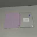 iPad Air 11 inch M3/2(2025/2024), iPad Air 5th Generation case 2022 with Pencil Holder, 2020 Air 4th Gen case, Slim Smart Cover with Clear Shell for iPad Air 6 Case,Lilac Purple