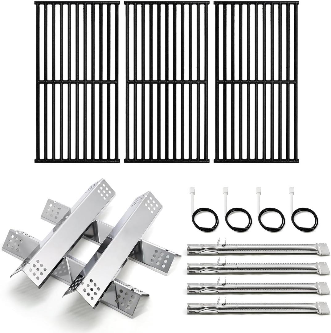 Replacement Parts for Monument Grill 35633 41847NG 24367 24633 17842, A0212804 Cooking Grid A0212926 Main Burner D010012307 Flame Tamer Igniter for 35633 Monument Grill 4-Burner Grill