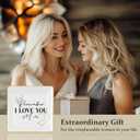 3 x Gifts for Mom from Daughter Ceramic Jewelry Dish Ring Trinket Tray - Remember I Love You Mom, Best Mother's Day Gifts for Mom, Unique Mother Gifts for Birthday, Valentine's Day, Christmas