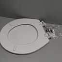BEMIS 500EC 390 Toilet Seat with Easy Clean & Change Hinges, 1 Pack Round, Cotton White