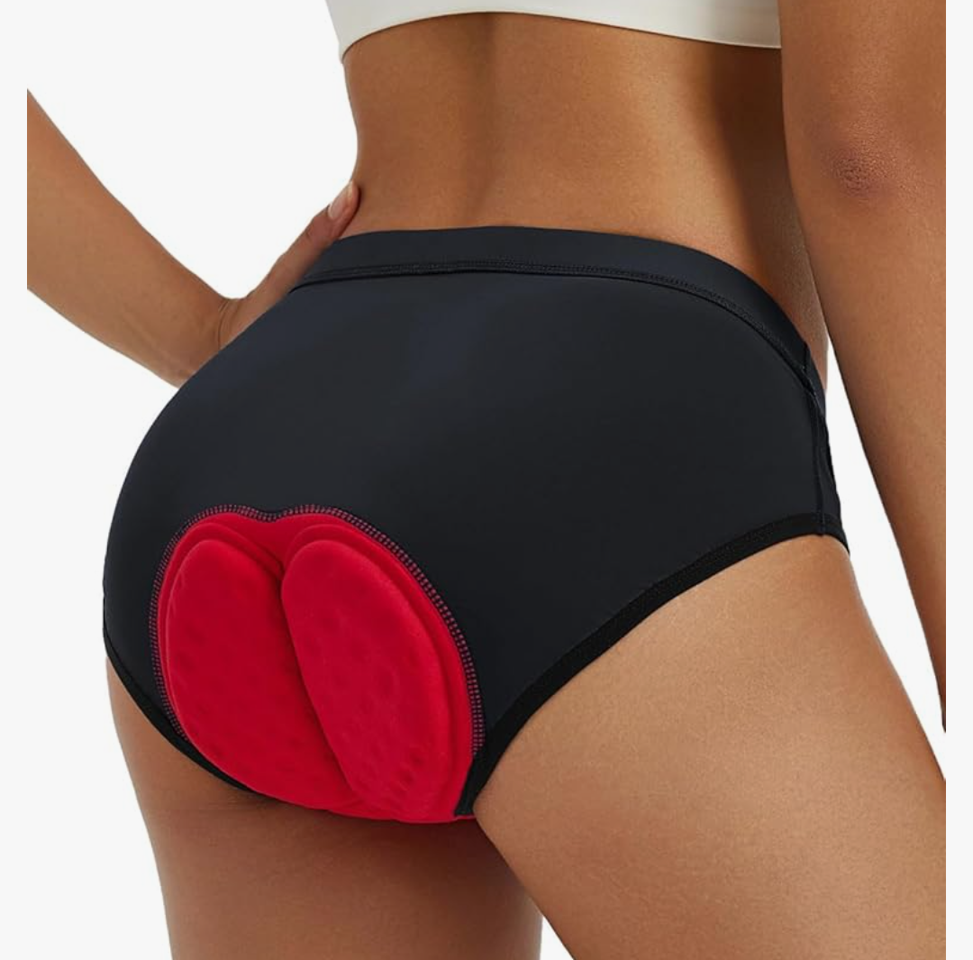 baleaf Women's 4D Padded Bike Underwear Cycling Shorts Biking Bicycle MTB Briefs Gear Clothes Biker Padding Size S (Black)