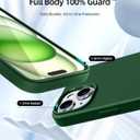 Dssairo for iPhone 15 Case,Liquid Silicone Slim Shockproof Protective iPhone 15 6.1 inch Phone Case [Microfiber Lining] (Alpine Green)