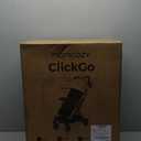 Momcozy ClickGo Lightweight Stroller, Compact Travel Stroller for Airplane with One-Click Fold, Baby Strollers and Toddler Stroller with Large Canopy for Kids from 0 Months, Extendable UPF50+ Canopy (Black)