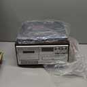 Record Player 9 in 1 3 Speed Bluetooth Vintage Turntable CD Cassette Vinyl Player AM/FM Radio USB/SD Playback Aux-in RCA Line-Out (Silver)