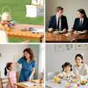 2 x 20 Set Reusable snack Containers, 2 compartment snack containers, portable salad yogurtcerealdressing food boxes and Portion Control for Refrigeration Sauce,Outdoor Takeaway,Travel