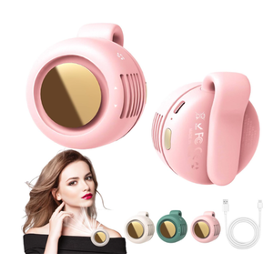 Portable Clip-On Fan, Mini USB Rechargeable 360° Rotatable Fan, 3-Speed Silent Mini Bladeless Fans