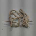 CHICTIE 2 Pieces Natural Starfish Curtain Tiebacks Rope Drape Cotton Tie Band Drapery Holdbacks Beige White Room Dcor for Indoor/Outdoor