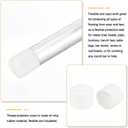 uxcell 4pcs 58mm(2 1/4") Rubber End Caps, Round Vinyl Plug Insert Plastic End Caps for Tubing, Fence, Pipe Post, Furniture, Railing, White