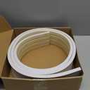 Abbylike 0.59 Thick x 3.94 Wide x 8' Feet Flex Trim Molding Flexible Flatstock Trim Base Molding PU Baseboard Decorative for Wall Corners Cabinet Edges Countertops Villas Hotels Suites Wall Tiles