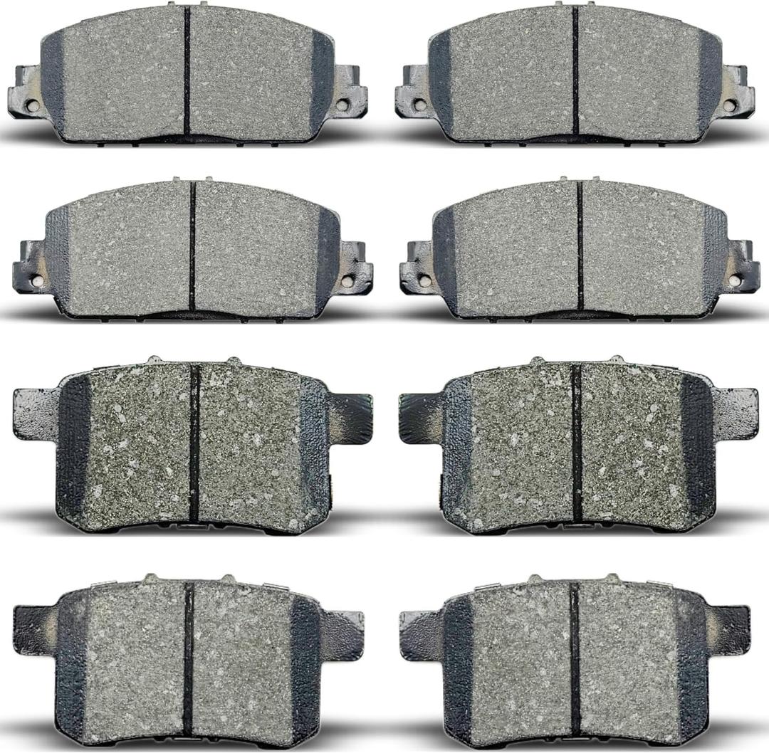 8pcs Front & Rear Disc Brake Pads Kit For Honda For Accord 2013-2017 (D1654/D1451)