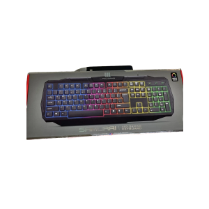 Keyboard Led Gaming Samurai Lighting Effects Black Rainbow Computer Desktop