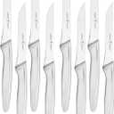 HENCKELS Razor-Sharp Steak Knife Set of 8, German Engineered Informed by 100+ Years of Mastery, Sliver