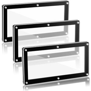 2 x Wesiti 3-Piece Acrylic Currency Frame Display, Black, 7.1 x 3.5 Inch