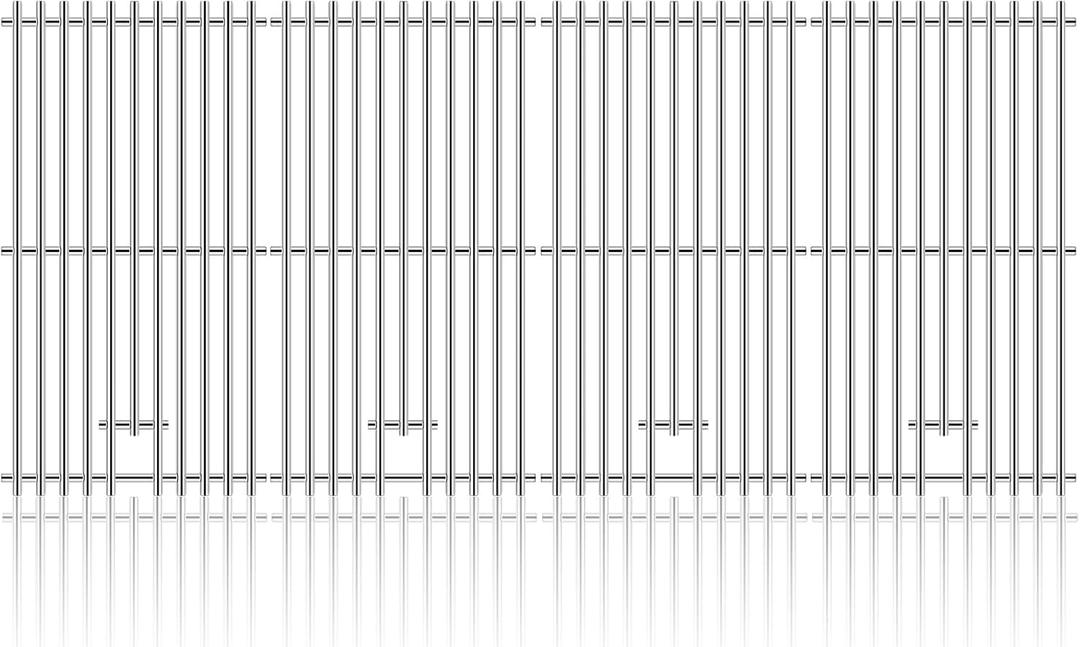 Grill Replacement Parts for Kitchenaid 740-0781 720-0856V 720-0856, 4 Pieces Solid Stainless Steel Grill Grates for Kitchenaid 740-0781 4-Burner Grill