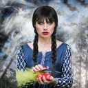 Women Long Black Braids Wig with Bangs Long Straight Pigtails Wig for Adult Costume, Halloween Wig