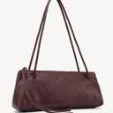 NEWBELLA Women's PU Leather Clutch Purse - Convertible Top Handle Shoulder Bag for Work Evening