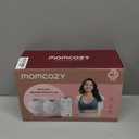 Momcozy M5 Smart APP Controlled Wearable Breast Pump, Hands-Free Wireless Electric Pump, 3 Modes 9 Suction Levels, BPA-Free, Portable Lightweight, 24mm Flange, 2 Pack, Cozy Red