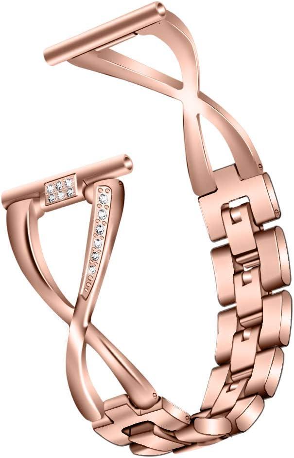 GloryFit Smart Watch Bands, Compatible with GloryFit T80 T70 T60 T50 P99 P98 Y66 P66 Stylish Band Bling Metal Strap Jewelry Bangle Wrist Bracelet