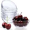 Small Glass Cooking Bowls, 3.5 inches Diameter (9 cm), 4-ounce, Microwave and Dishwasher Safe - Stackable Glass Mise en Place Ramekins Set of 6