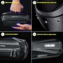 CHICLEW Portable Electric Scooter Bag, Quick Release Scooter Storage Bag with 2L/3L Large Capacity, Waterproof Front Handlebar Bag for Carrying Phone, Wallet, Tools
