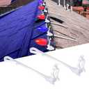 LAIAMER Ridge Clips for Hanging Outdoor C7 C9 String Lights - Multi Functional Universal Row Light Hooks Holiday Clip, 50 Pcs