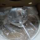 LEDIARY 20" Modern Ceiling Fans with Lights and Remote, Dimmable Low Profile Ceiling Fan, Flush Mount Ceiling Fan, Stepless Color Temperature Change and 6 Speeds - White