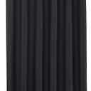 Biscaynebay Extra Long Fabric Shower Curtain Liner 72 Inch Width by 84 Inch Length, Black Water Resistant Bathroom Curtains, Rust Resistant Grommets Top Weighted Bottom Machine Washable