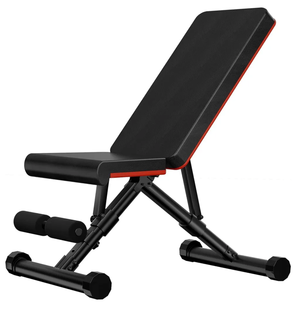 Sweetcrispy Ajustable Weight Bench for Home Gym, Foldable Workout Bench for Full Body Exercise or Strength Training, 795LBS Capacity Incline Decline Sit Up Exercise Bench Press