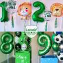 5 x Lovoir 40 Inch Dark Green 51 Number Balloon 15 Large Size Jumbo Digit Mylar Foil Helium Dark Green Balloons for 15th 51st Birthday Party Celebration Decorations Graduations Anniversary Supplies