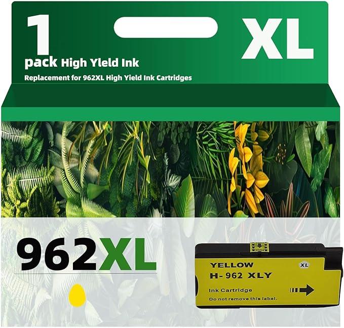 962XL Ink, Replacement for 962 XL Ink Cartridges, Works with OfficeJet Pro 9015, 9025, 9010, 9020 Printers (4-Color Combo Pack)