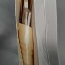 50 Sets 76lb Wedding Menu Cards 4 x 9'' and Name Place Cards with Ribbon for Table Setting DIY White Blank Cardstock for Wedding Dinner Banquet Party Table Setting Supplies