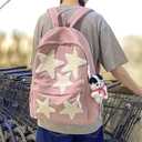 Women's Cute Star Laptop Backpack Y2K Kawaii Fashion Daypack