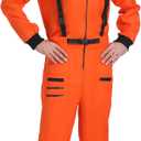 Men's Astronaut Costume for Adult Space Suit Halloween Costume (X-Large, Orange)