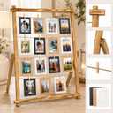 Freestanding Photo Display Board with 30 Clips