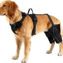 Vivifying Dog Hip & Leg Support Harness for Mobility Assistance, Adjustable Rear Leg Brace with Lift Handle for Injured or Senior Dogs, Joint Stabilizing Hind Leg Support for Walking, Recovery (L)