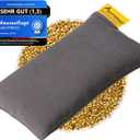 Mouse pad Wrist Rest - Ergonomic Palm Support Made of Organic Millet Chaff, Anti-tendonitis Problem for Computer Mouse, Relieve Wrists, Cushion Support in Gray